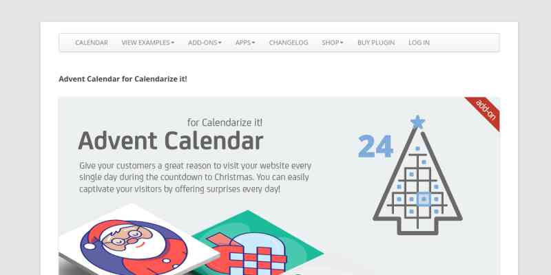 Advent Calendar for Calendarize It!