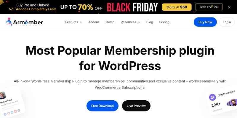 ARMember – Group/Umbrella Membership Addon