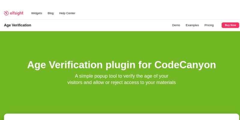 Elfsight Age Verification CC