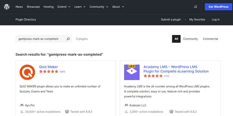 GamiPress – Mark As Completed