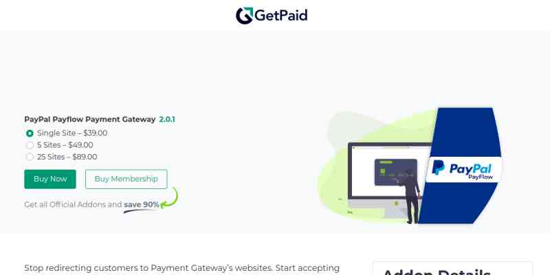 GetPaid PayPal PayFlow Payments