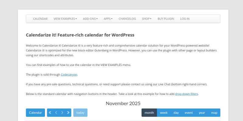 Google Map View add-on for Calendarize it!