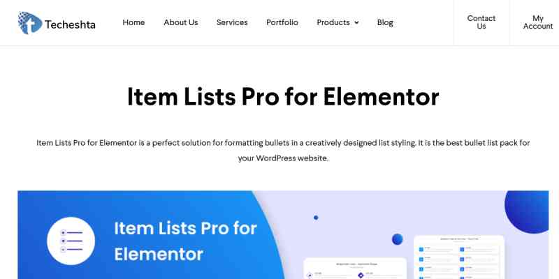 Item Lists Pro for Elementor