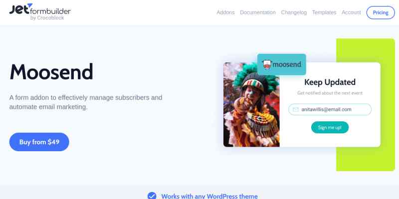 JetFormBuilder Moosend Action