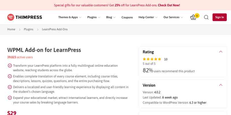 LearnPress – WPML