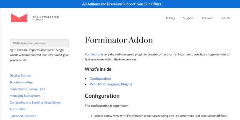 Newsletter – Forminator