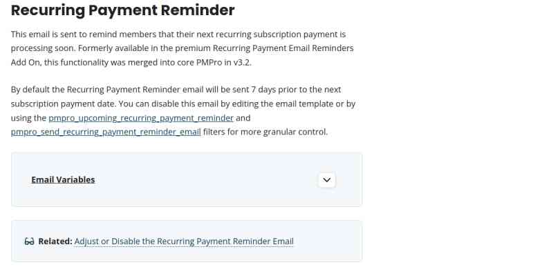 Paid Memberships Pro – Recurring Emails Add On