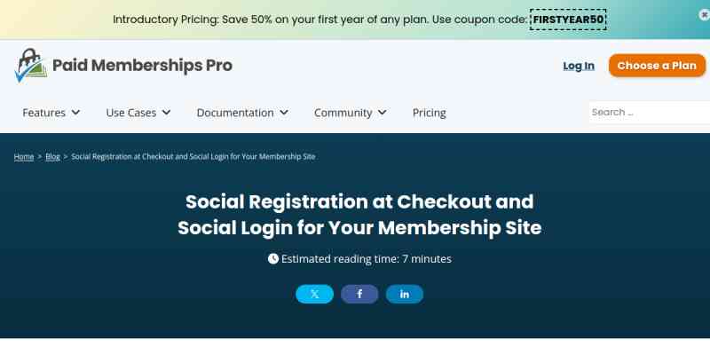 Paid Memberships Pro – Social Locker Add On