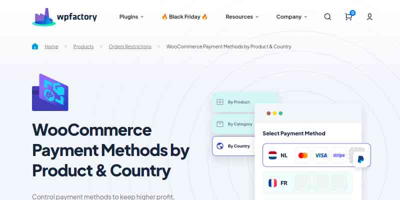 Payment Methods by Product & Country for WooCommerce Pro