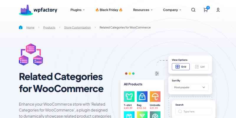 Related Categories for WooCommerce Pro