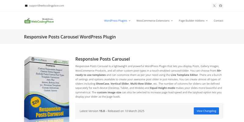 Responsive Posts Carousel Pro