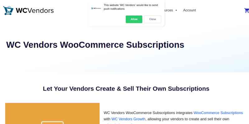 WC Vendors WooCommerce Subscriptions