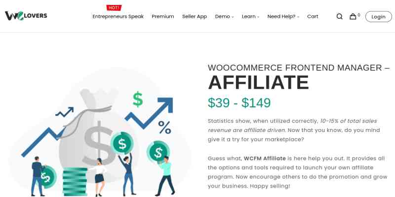 WCFM – WooCommerce Frontend Manager – Affiliate