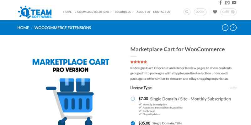 WooCommerce Marketplace Cart