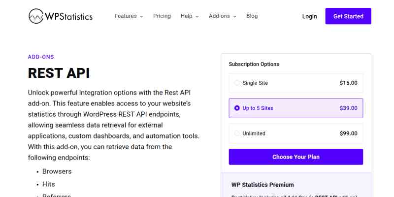 WP Statistics – REST API