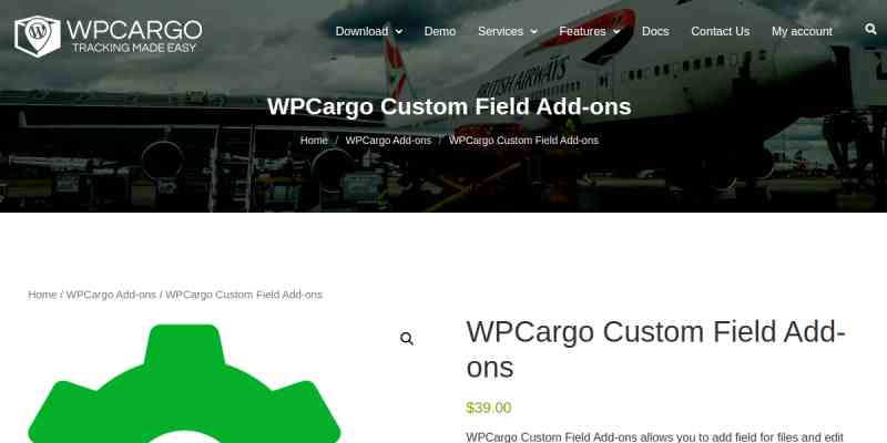 WPCargo Custom Field Add-ons