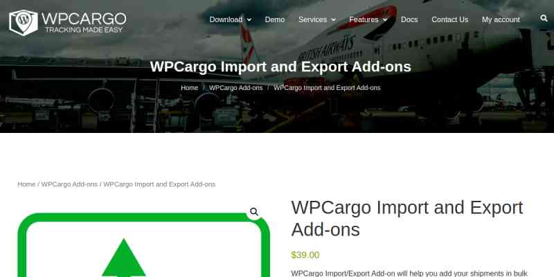 WPCargo Import and Export Add-ons