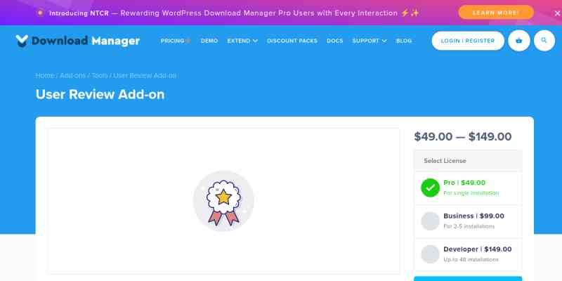 WPDM – User Reviews