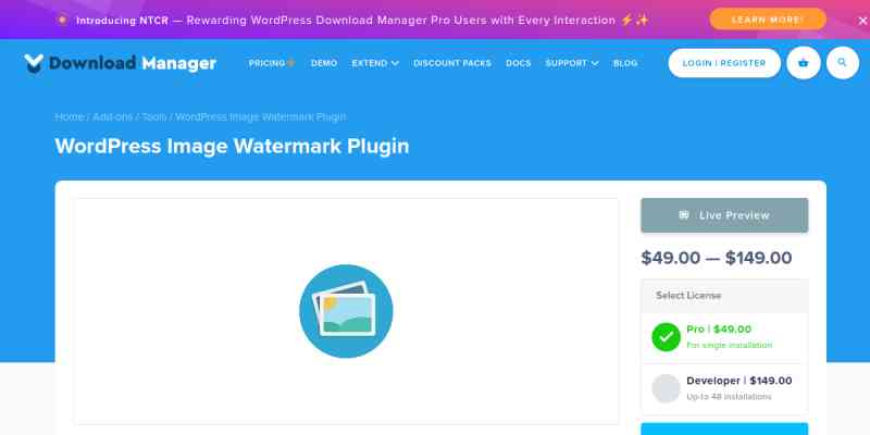 WPDM – Watermark