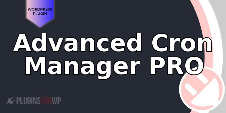 Advanced Cron Manager PRO