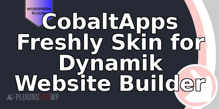 CobaltApps Freshly Skin for Dynamik Website Builder