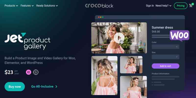 JetProductGallery For Elementor