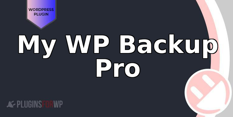 My WP Backup Pro