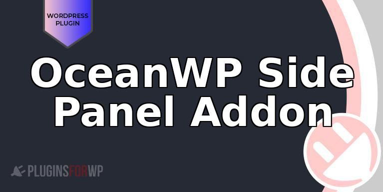 OceanWP Side Panel Addon