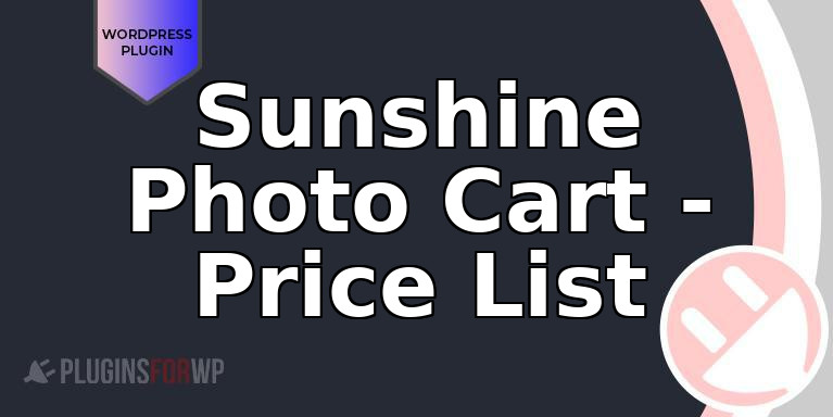 Sunshine Photo Cart – Price List