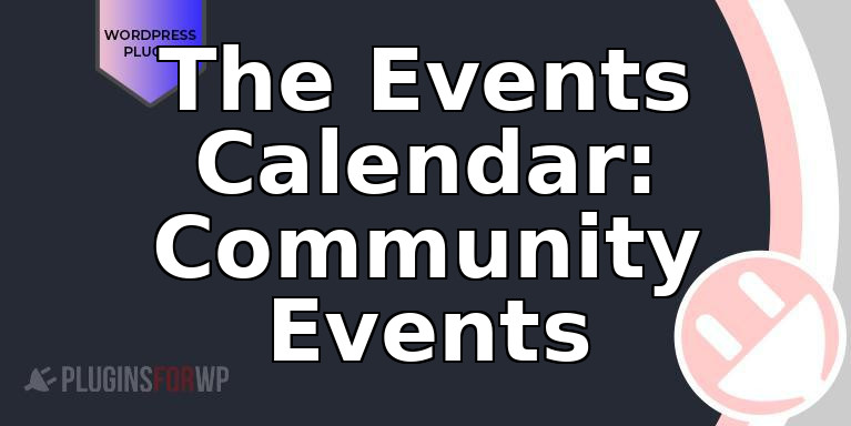 The Events Calendar: Community Events