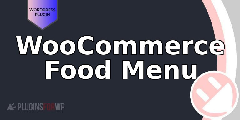 WooCommerce Food Menu