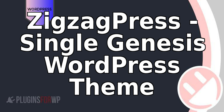 ZigzagPress – Single Genesis WordPress Theme
